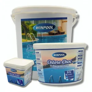 Chlore choc stabilisé pour piscine WINPOOL 1 kg 5 kg 20 kg