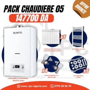 Optimisez le confort de F5 avec un pack chauffage complet et garanti, accompagné d’un service après-vente fiable et d’une livraison rapide partout en Algérie.