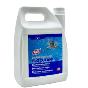 Bidon de floculant liquide 5L Prior pour clarifier l'eau de la piscine