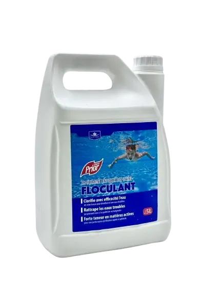 Bidon de floculant liquide 5L Prior pour clarifier l'eau de la piscine
