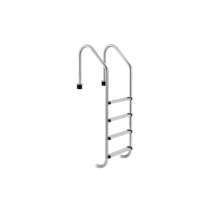 Échelle de débordement 4 marches en inox pour piscine