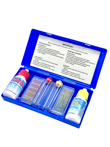 Trousse d'analyse pH et chlore pour piscine