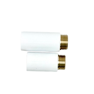 Raccord mixte 15/21 blanc pour plomberie et chauffage