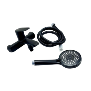 Mitigeur bain douche rond noir moderne disponible en Algérie