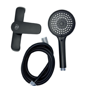 Mitigeur de douche rond noir moderne disponible en Algérie