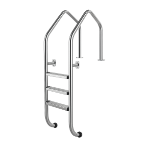 Échelle de débordement 3 marches en inox pour piscine