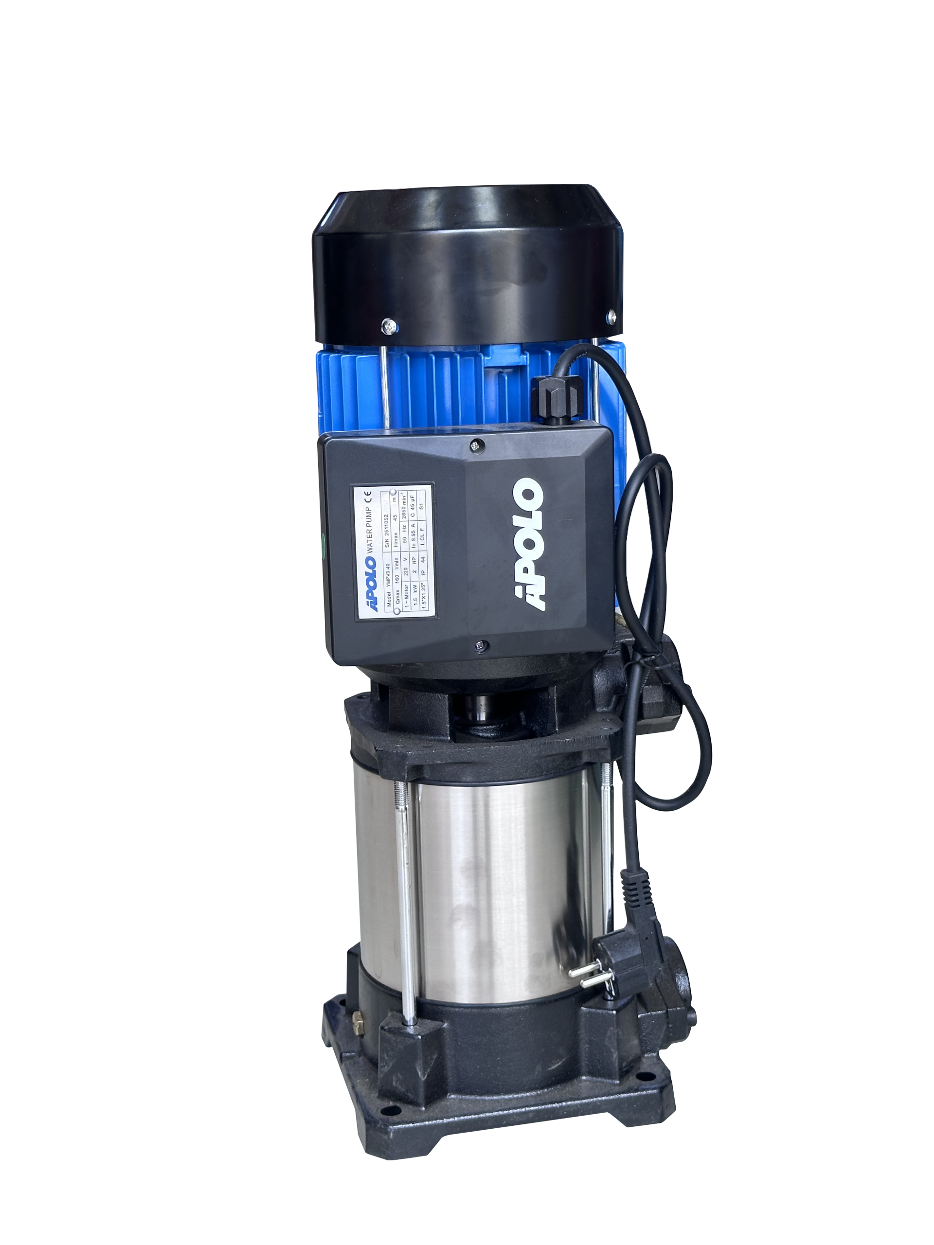 Pompe verticale 2 HP 220V APOLO 160 L/min