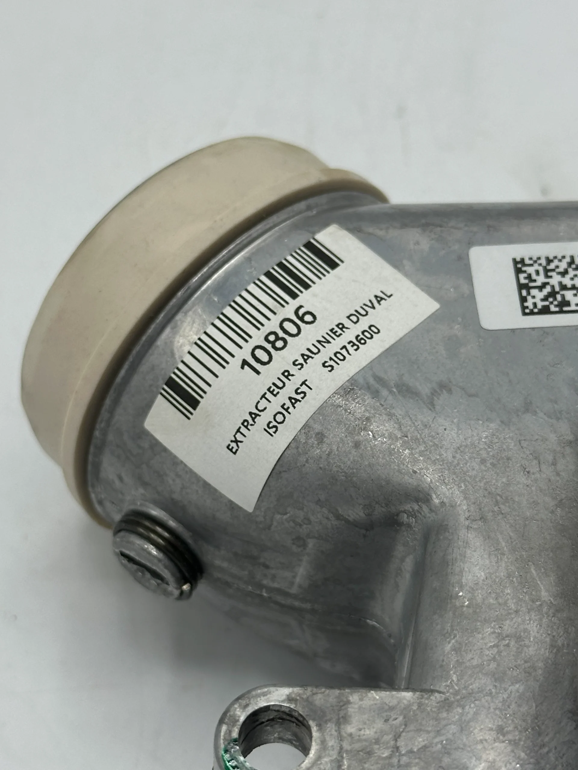 Vue latérale de l'extracteur S1073600 pour chaudière