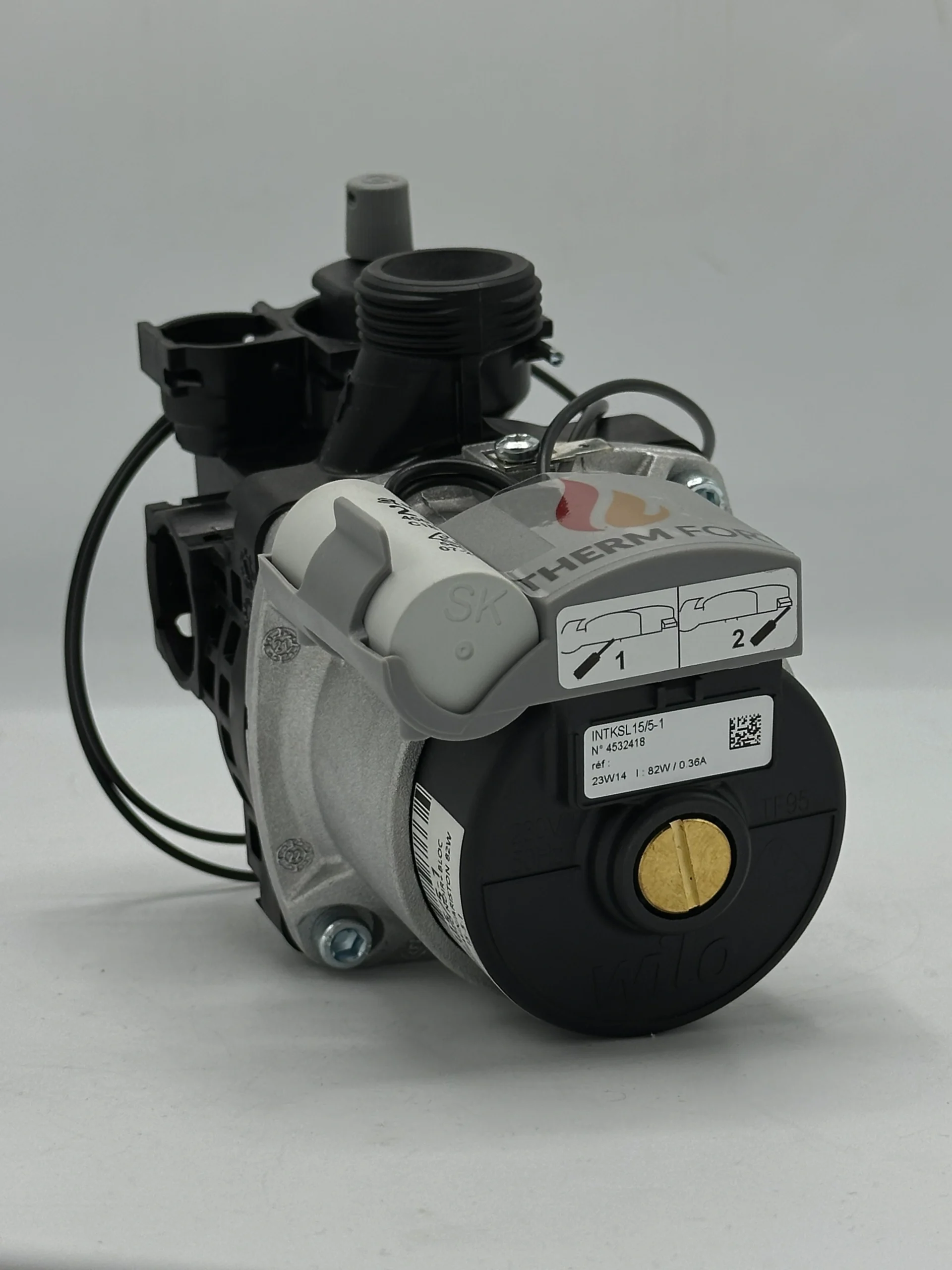 Détail de l'accélérateur Wilo 82W pour chaudière Saunier Duval Nov