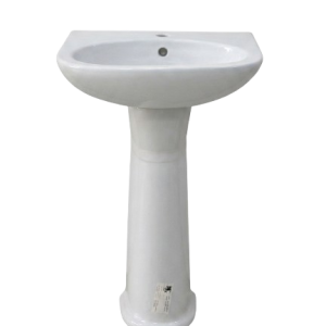 Lavabo en céramique avec pied Dounia CL003 - TPC Algérie