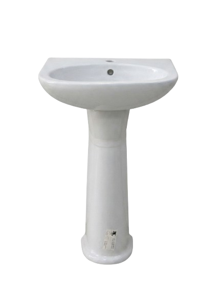 Lavabo en céramique avec pied Dounia CL003 - TPC Algérie