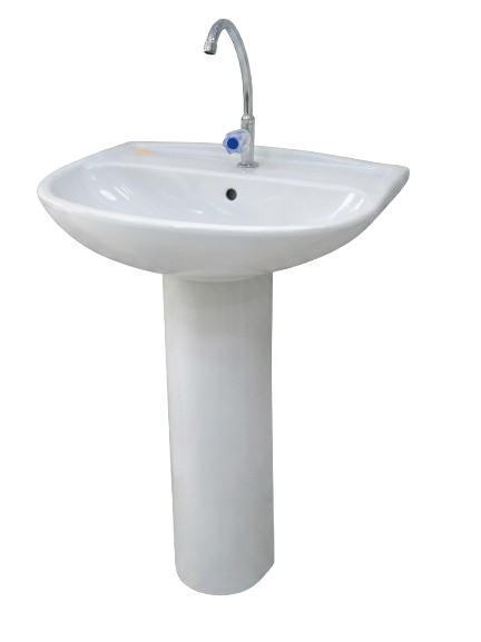 Lavabo en céramique avec pied Bahia CL367 - TPC Algérie