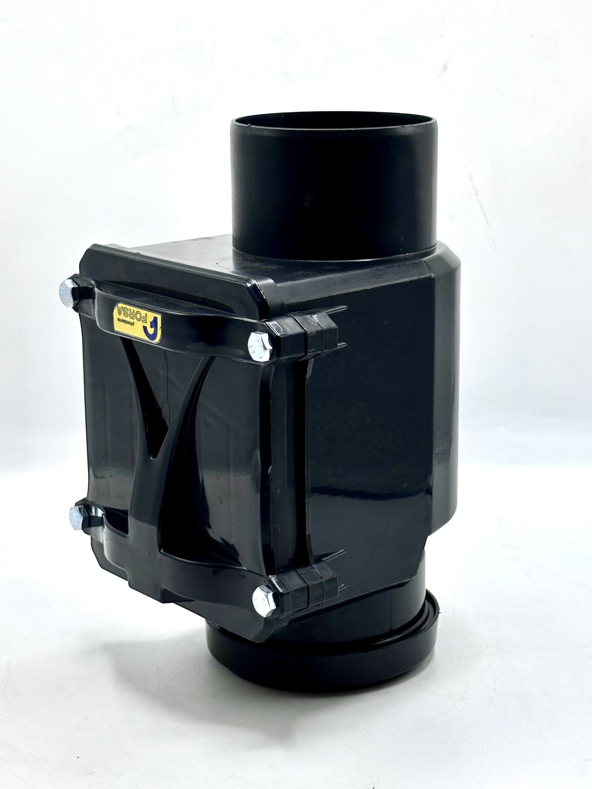Vue de profil du clapet PVC Ø110 FORSA